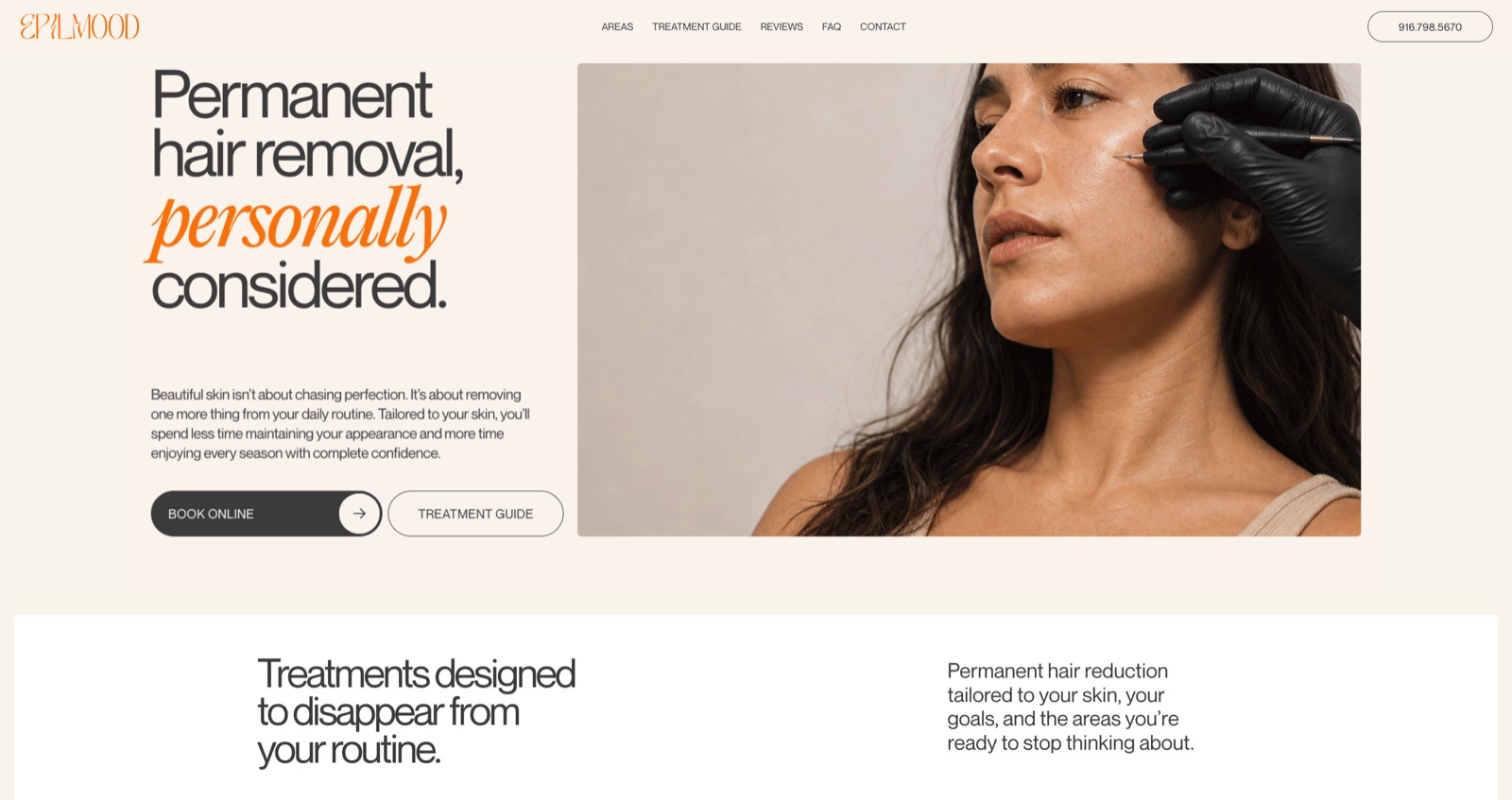 EPILMOOD website, first screen